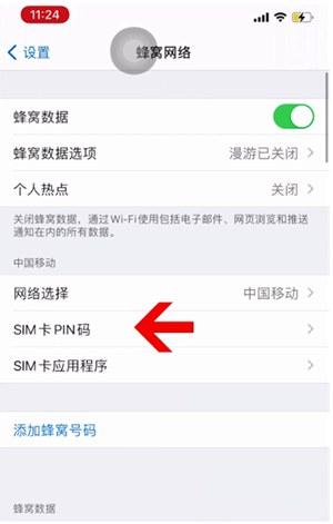 聂拉木苹果14维修网分享如何给iPhone14的SIM卡设置密码 